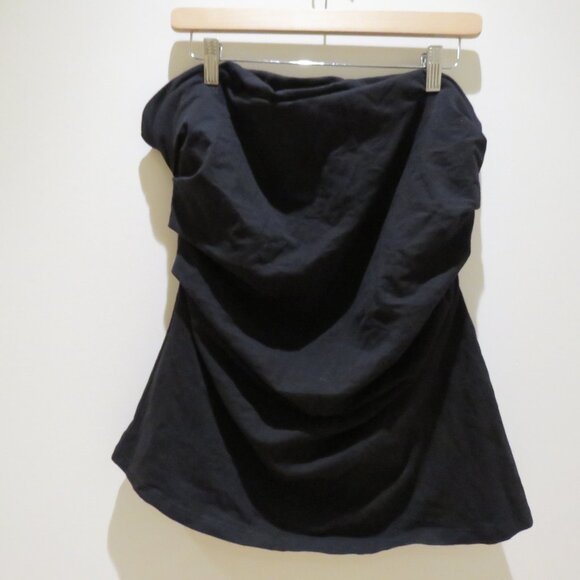 GOOD AMERICAN Super Stretch Jersey Tube Top in Black 001 Minimalist Size 3XL NWT - Picture 2 of 10
